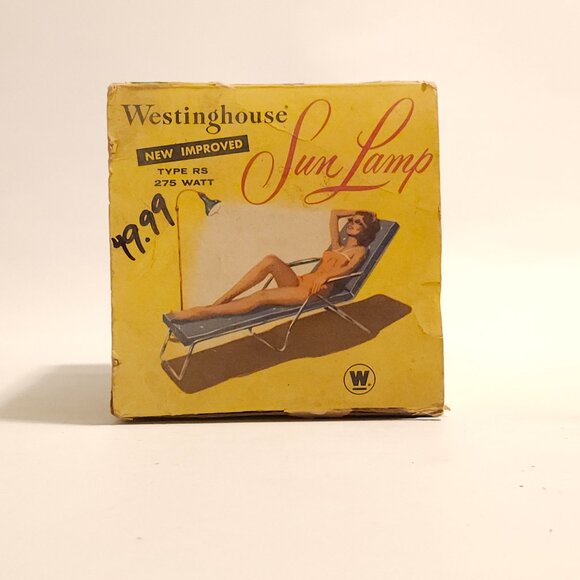 FUN Vintage Westinghouse SUN LAMP 1960s Vintage Curiosity GE SUN BULB - Picture 7 of 11